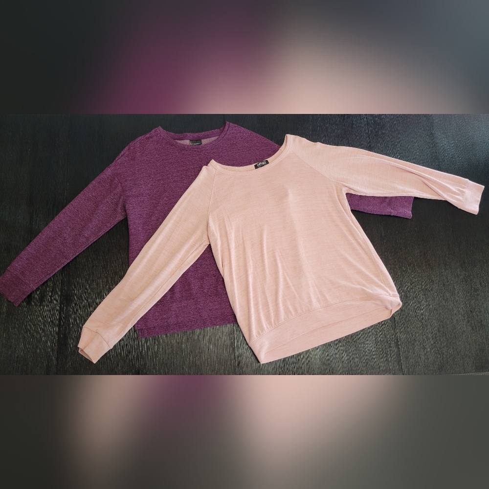 Lot of 2 comfy shirts, Women Med/Large